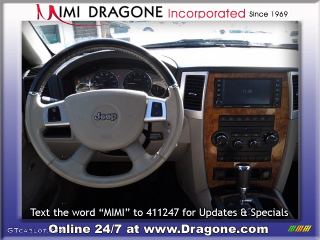 2008 Grand Cherokee Limited 4x4 - Stone White / Dark Slate Gray/Light Graystone photo #12