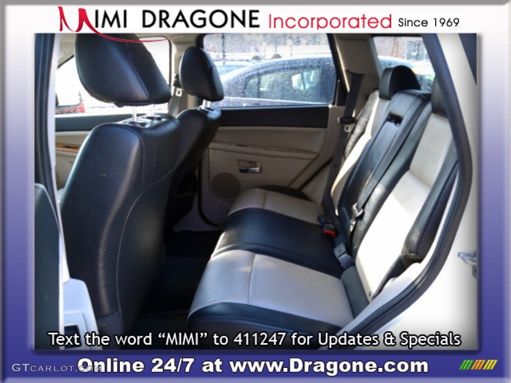 2008 Grand Cherokee Limited 4x4 - Stone White / Dark Slate Gray/Light Graystone photo #13