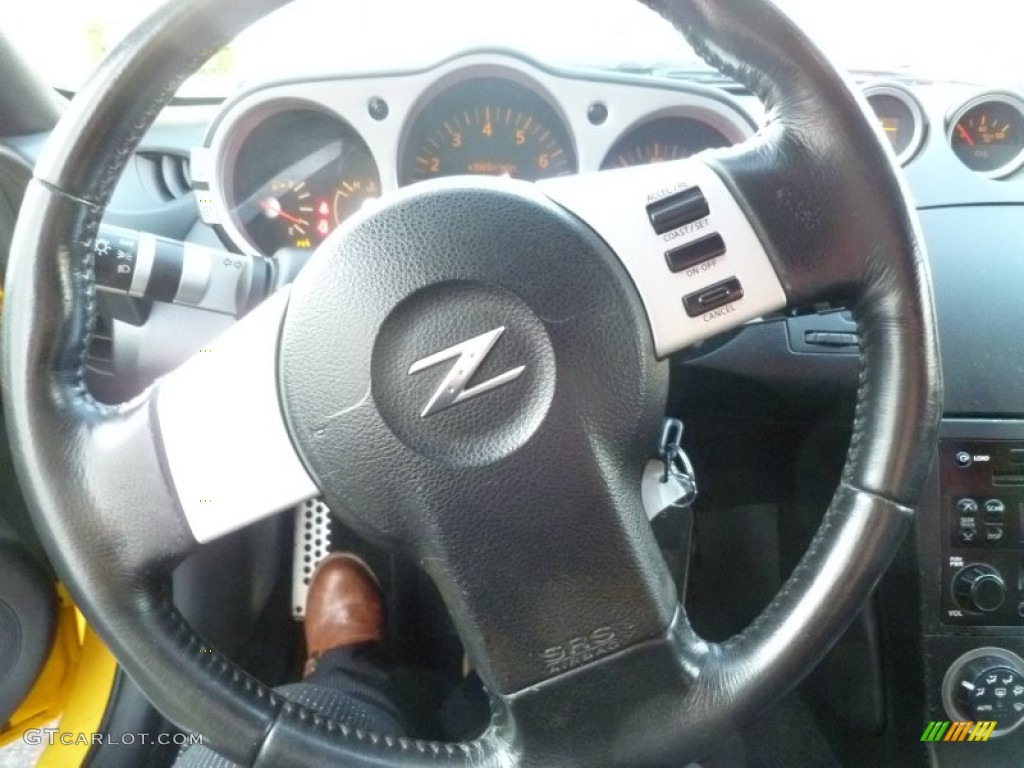 2005 350Z Touring Roadster - Ultra Yellow Metallic / Charcoal photo #15