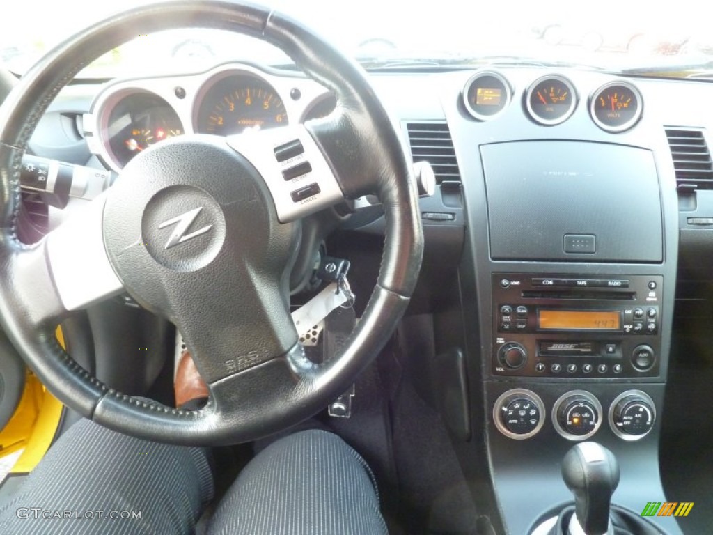 2005 350Z Touring Roadster - Ultra Yellow Metallic / Charcoal photo #16