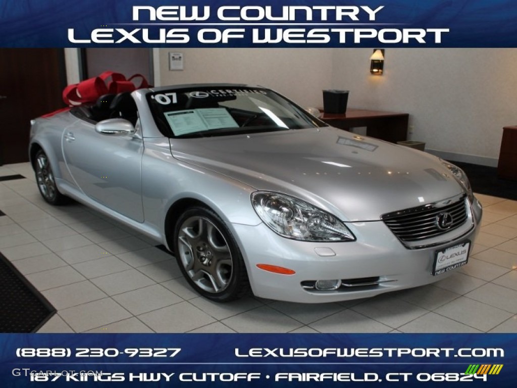 2007 SC 430 Convertible - Mercury Metallic / Black photo #1