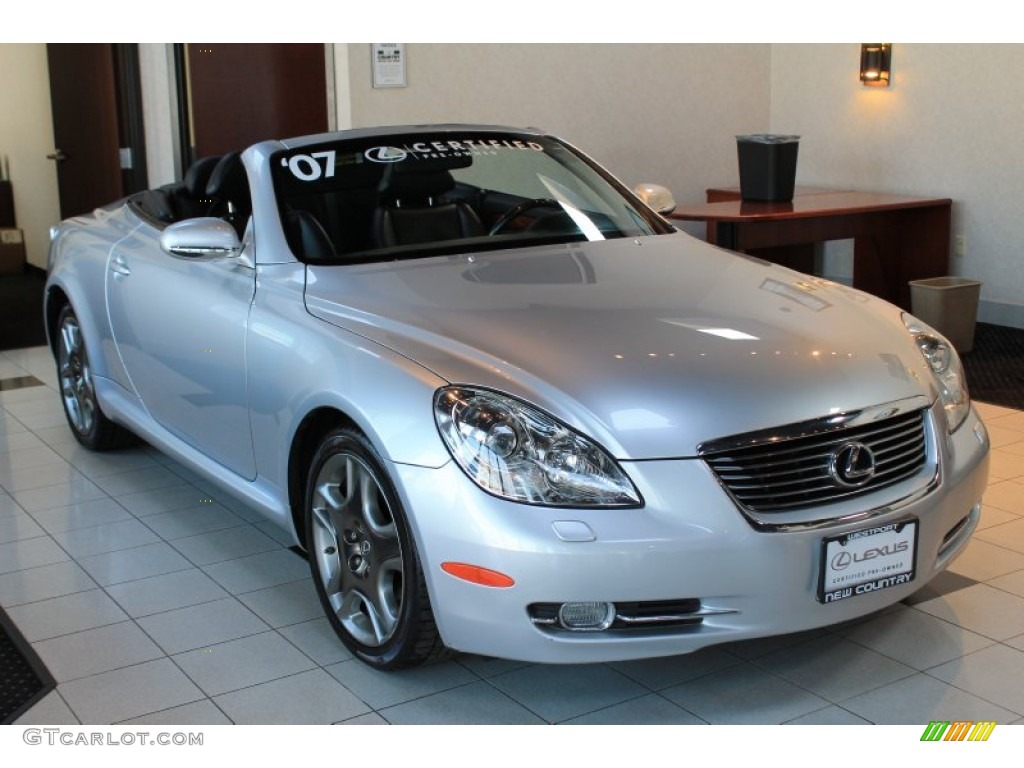 2007 SC 430 Convertible - Mercury Metallic / Black photo #2
