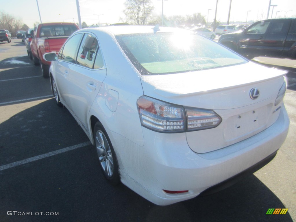 2011 HS 250h Hybrid Premium - Starfire White Pearl / Water Gray photo #1