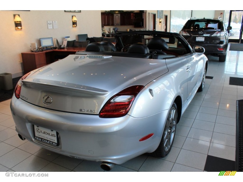 2007 SC 430 Convertible - Mercury Metallic / Black photo #7