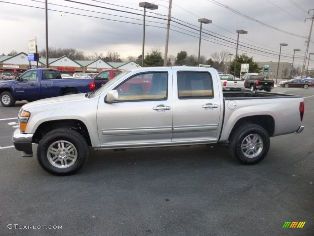 Pure Silver Metallic 2011 GMC Canyon SLE Crew Cab 4x4 Exterior Photo #77335479
