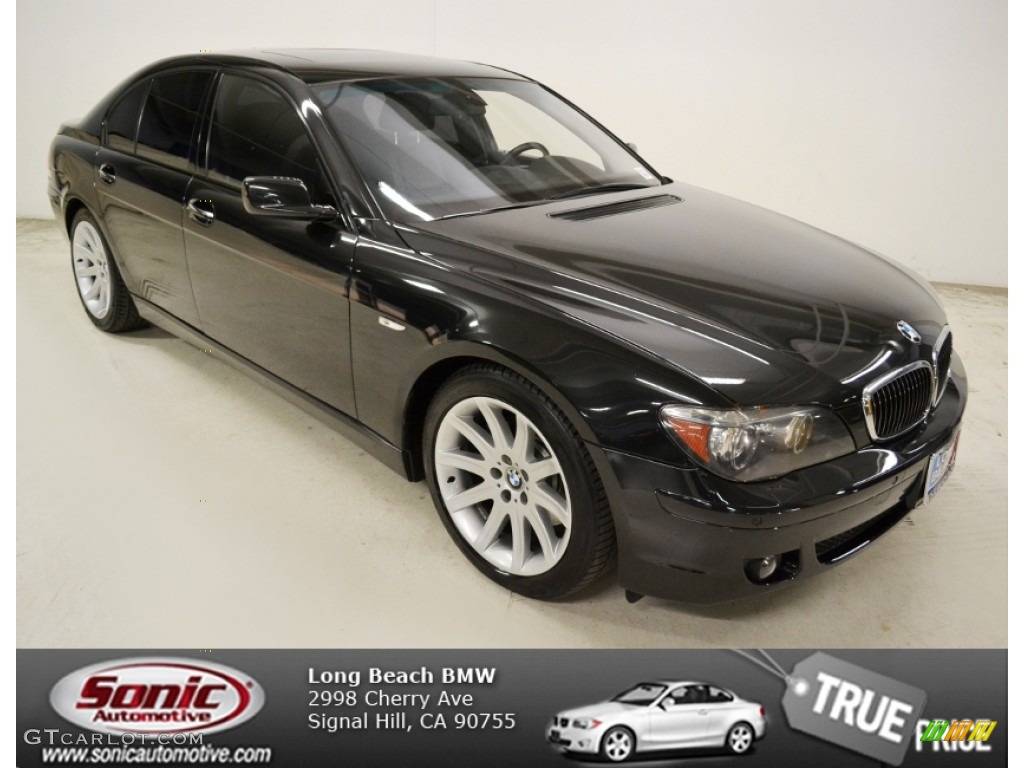2006 7 Series 750i Sedan - Jet Black / Black/Black photo #1