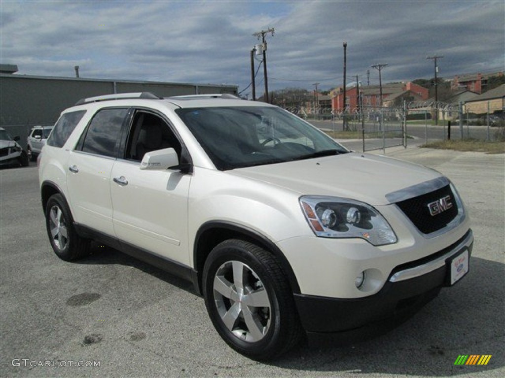 White Diamond Tricoat 2012 GMC Acadia SLT Exterior Photo #77336775