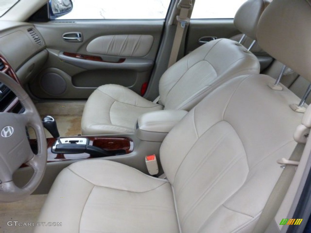 Beige Interior 2004 Hyundai Sonata V6 Photo #77336903