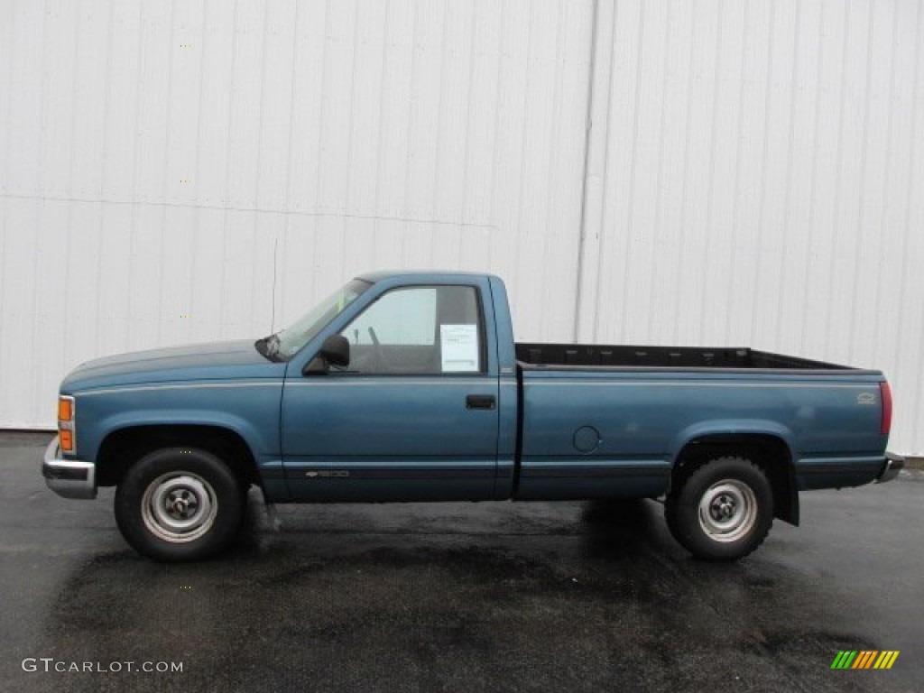 1990 C/K C1500 Scottsdale Regular Cab - Light Blue Metallic / Gray photo #2