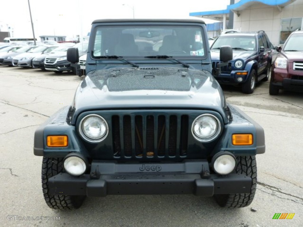 2005 Wrangler Sport 4x4 - Deep Beryl Green Pearl / Khaki photo #7