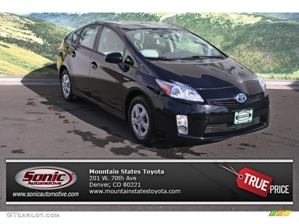2010 Prius Hybrid II - Black / Misty Gray photo #1