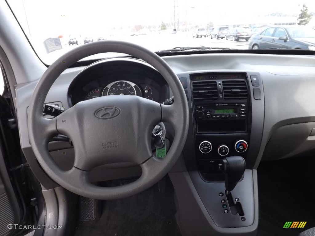 2007 Tucson GLS - Dark Titanium Gray Metallic / Gray photo #7