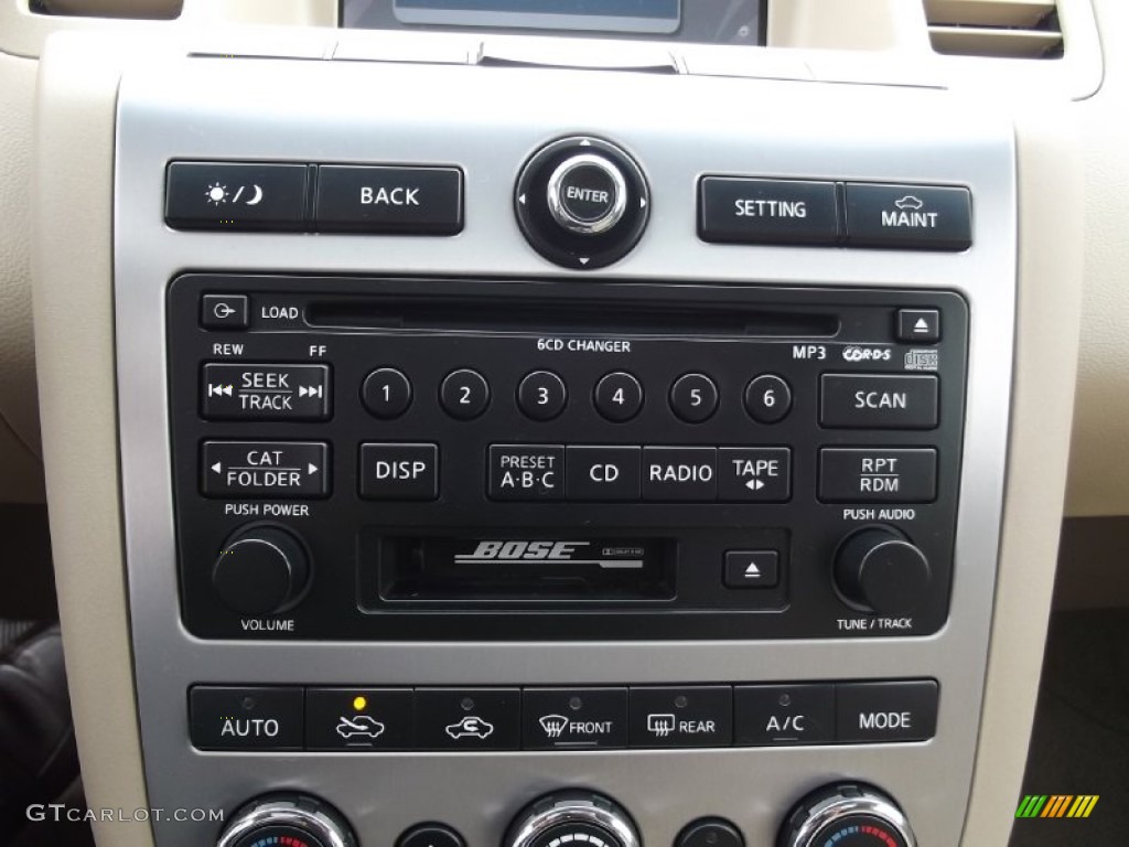 2007 Nissan Murano SL AWD Audio System Photo #77340660