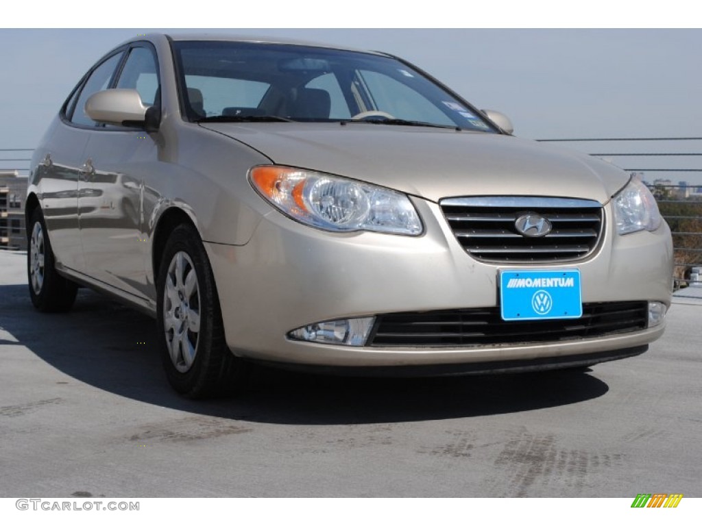 2007 Elantra GLS Sedan - Laguna Sand Beige / Beige photo #1