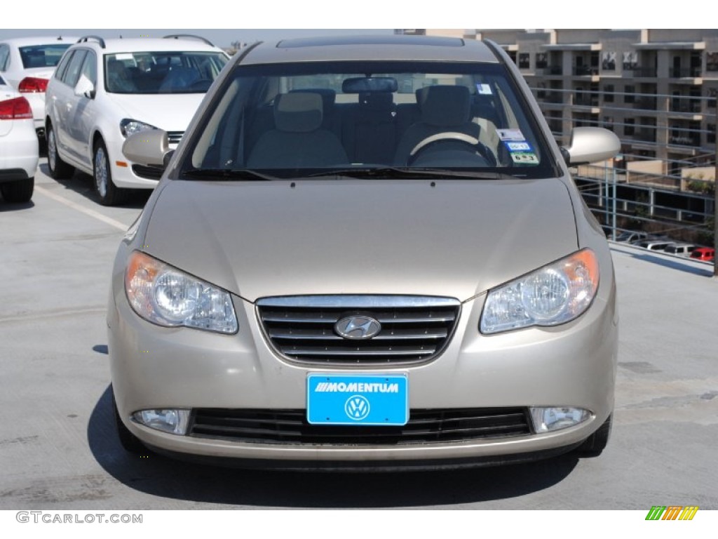 2007 Elantra GLS Sedan - Laguna Sand Beige / Beige photo #2