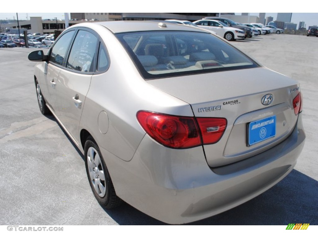 2007 Elantra GLS Sedan - Laguna Sand Beige / Beige photo #6