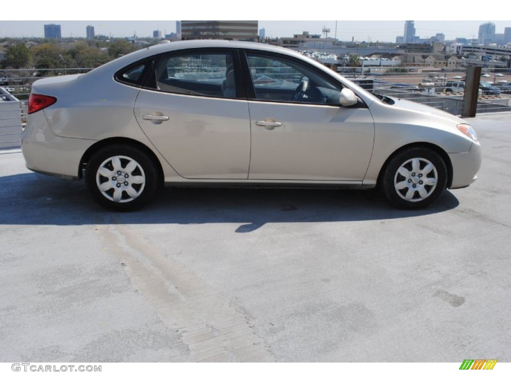 2007 Elantra GLS Sedan - Laguna Sand Beige / Beige photo #9