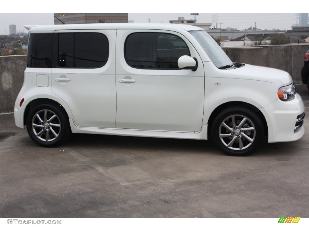 White Pearl 2010 Nissan Cube Krom Edition Exterior Photo #77342287