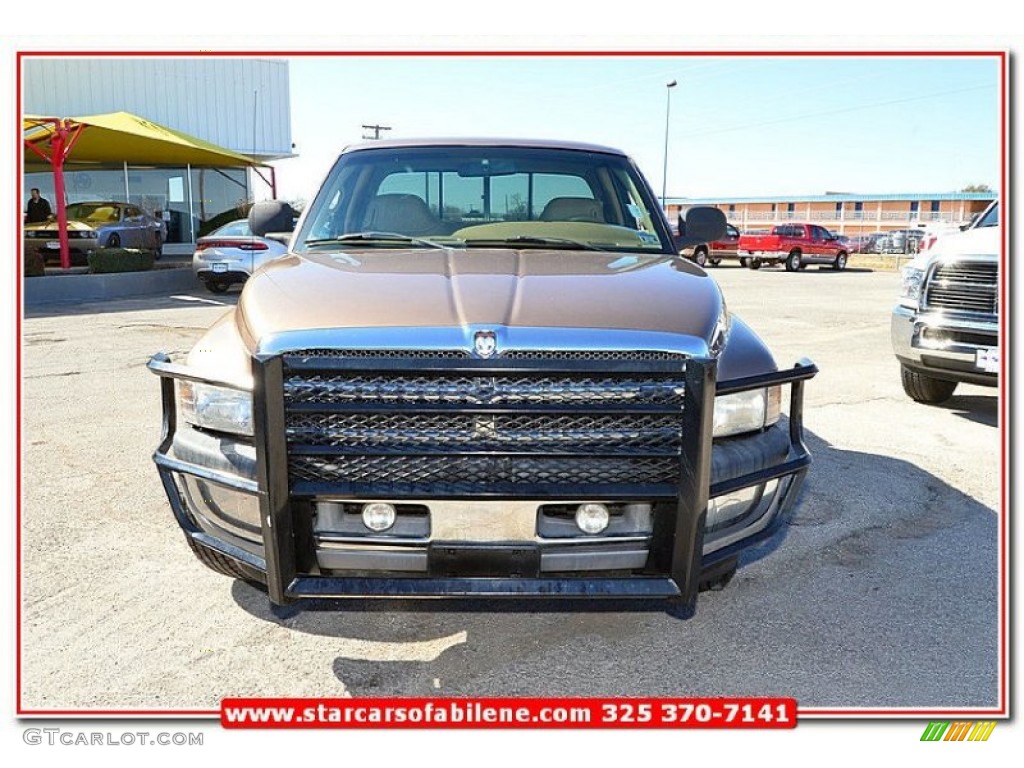 2001 Ram 2500 SLT Quad Cab - Medium Bronze Pearl Coat / Camel/Tan photo #13