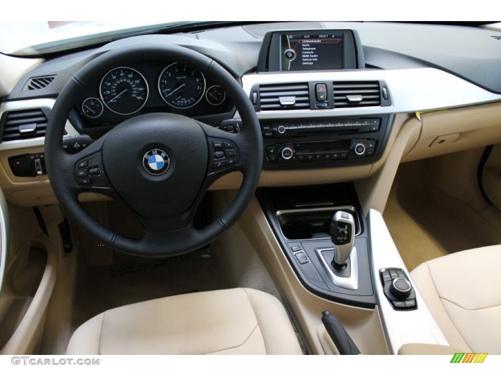 2013 3 Series 328i Sedan - Alpine White / Venetian Beige photo #7