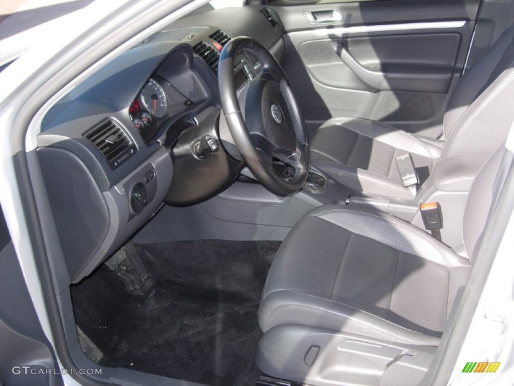 Anthracite Interior 2009 Volkswagen Jetta SE Sedan Photo #77343123