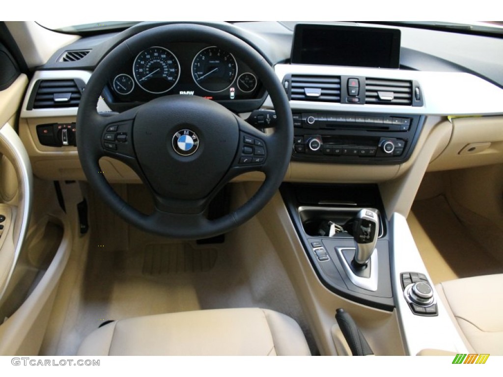 2013 3 Series 328i xDrive Sedan - Alpine White / Venetian Beige photo #7