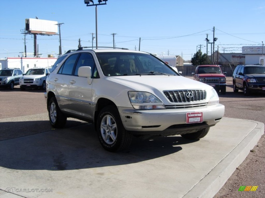 2001 RX 300 AWD - White Gold Crystal / Ivory photo #14
