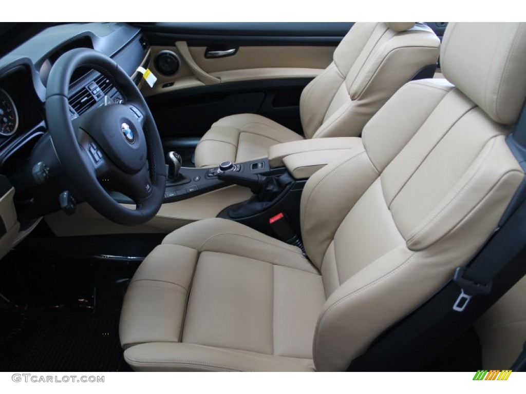 Beige Interior 2013 BMW M3 Convertible Photo #77344221