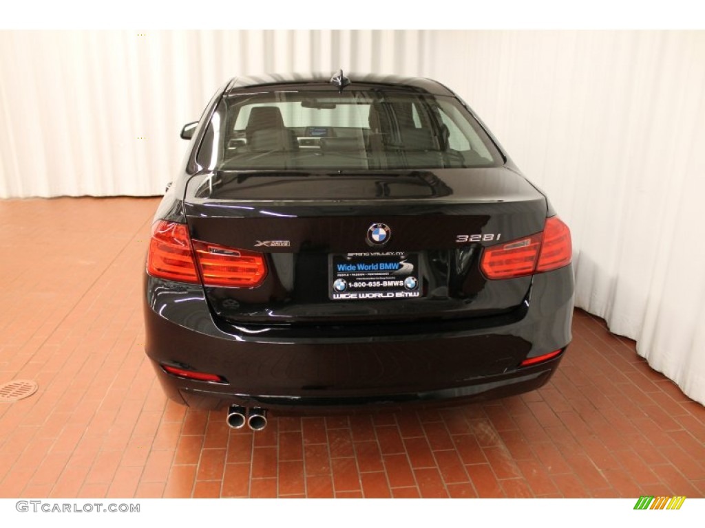 2013 3 Series 328i xDrive Sedan - Jet Black / Black photo #5