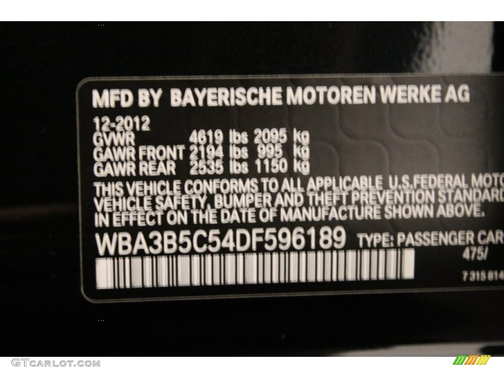 2013 3 Series 328i xDrive Sedan - Jet Black / Black photo #16