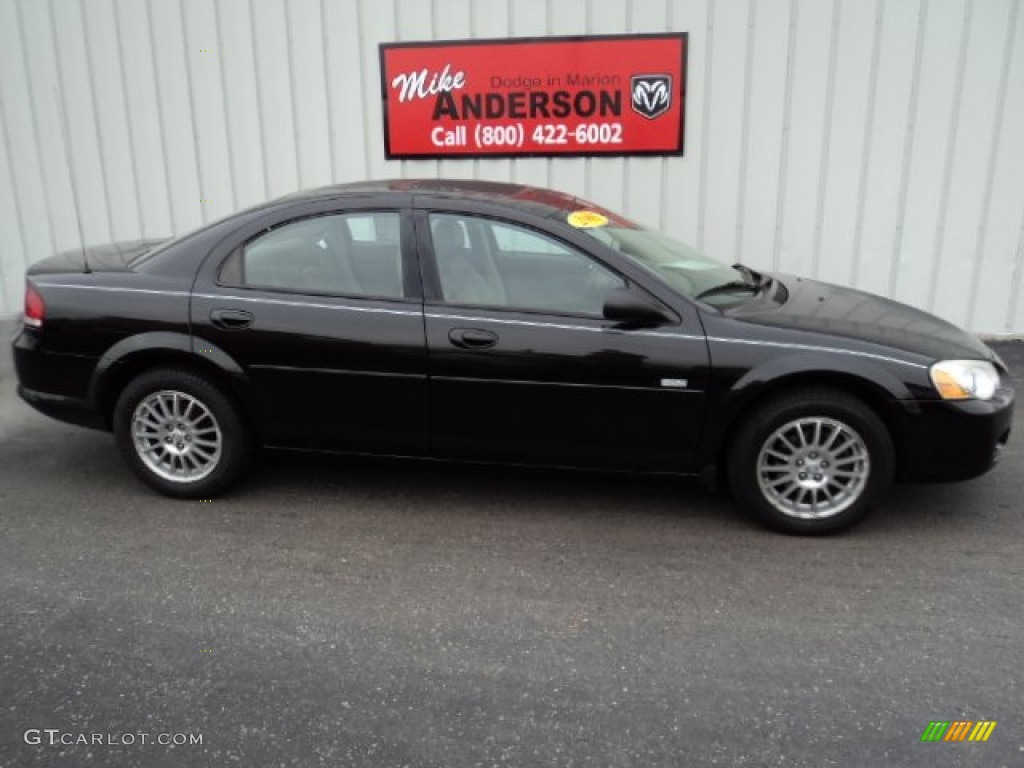 2005 Sebring Sedan - Brilliant Black / Dark Slate Gray photo #2