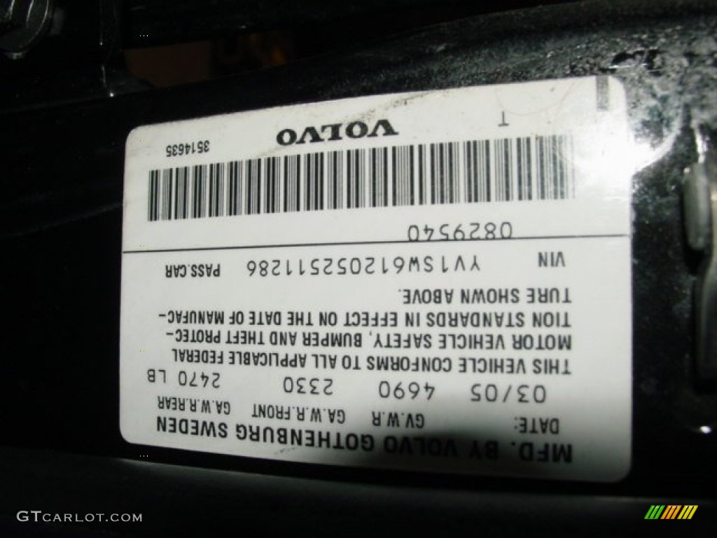 2005 V70 2.4 - Black / Taupe/Light Taupe photo #24