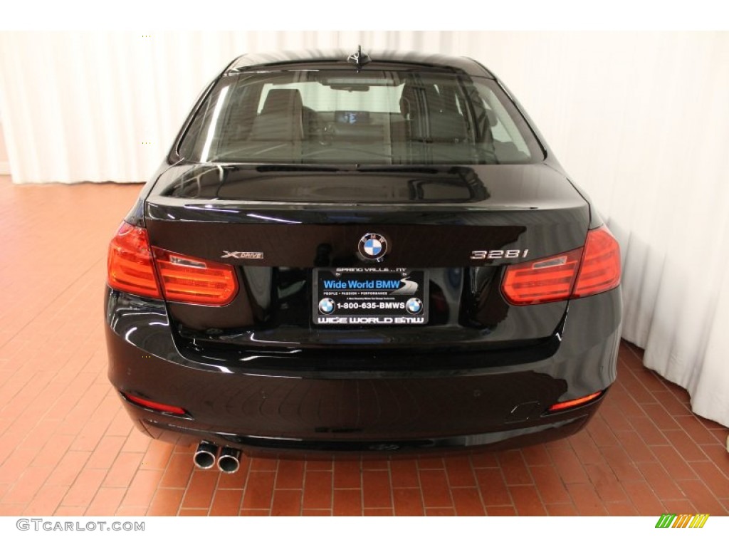 2013 3 Series 328i xDrive Sedan - Jet Black / Black photo #5