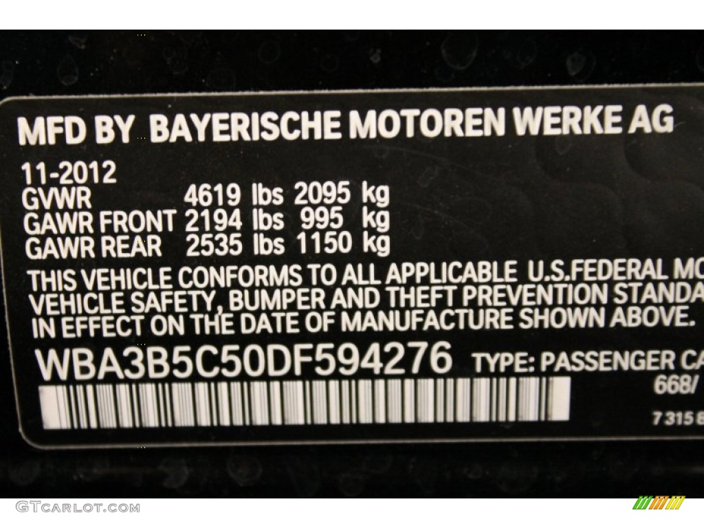 2013 3 Series 328i xDrive Sedan - Jet Black / Black photo #16
