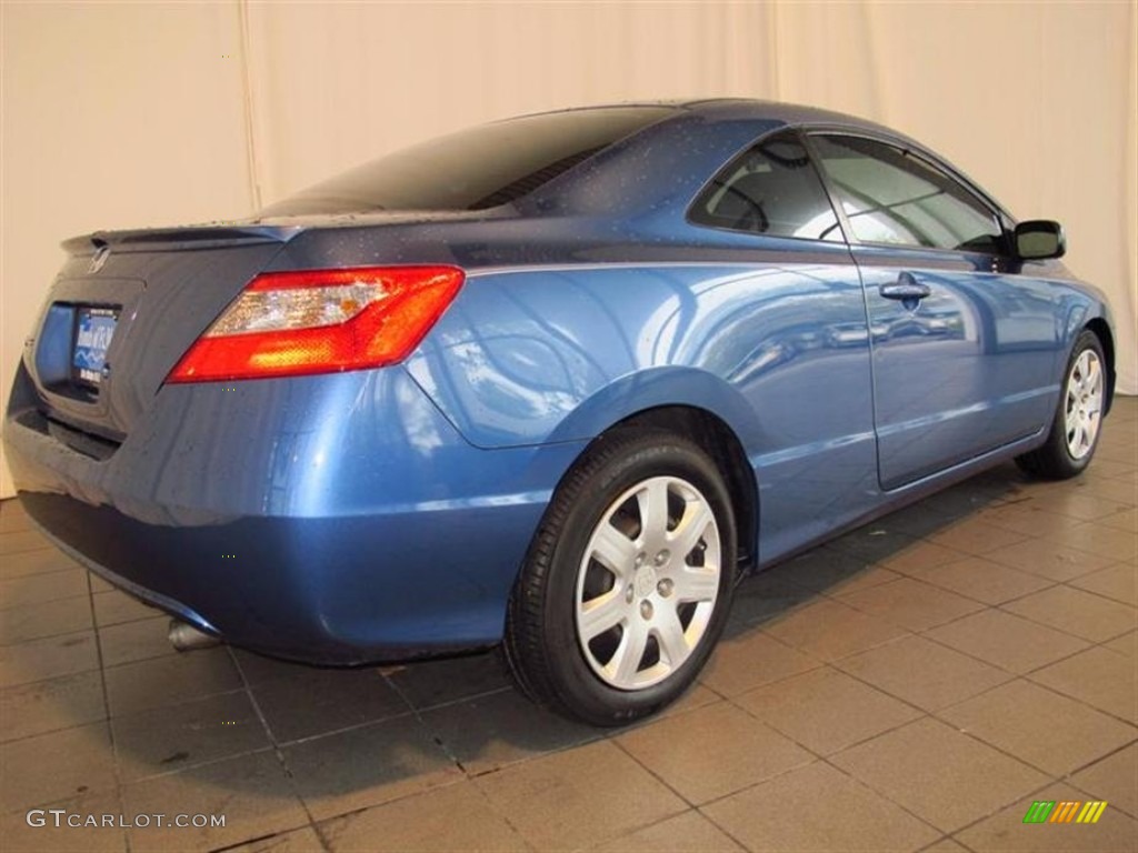 2010 Civic LX Coupe - Atomic Blue Metallic / Gray photo #3