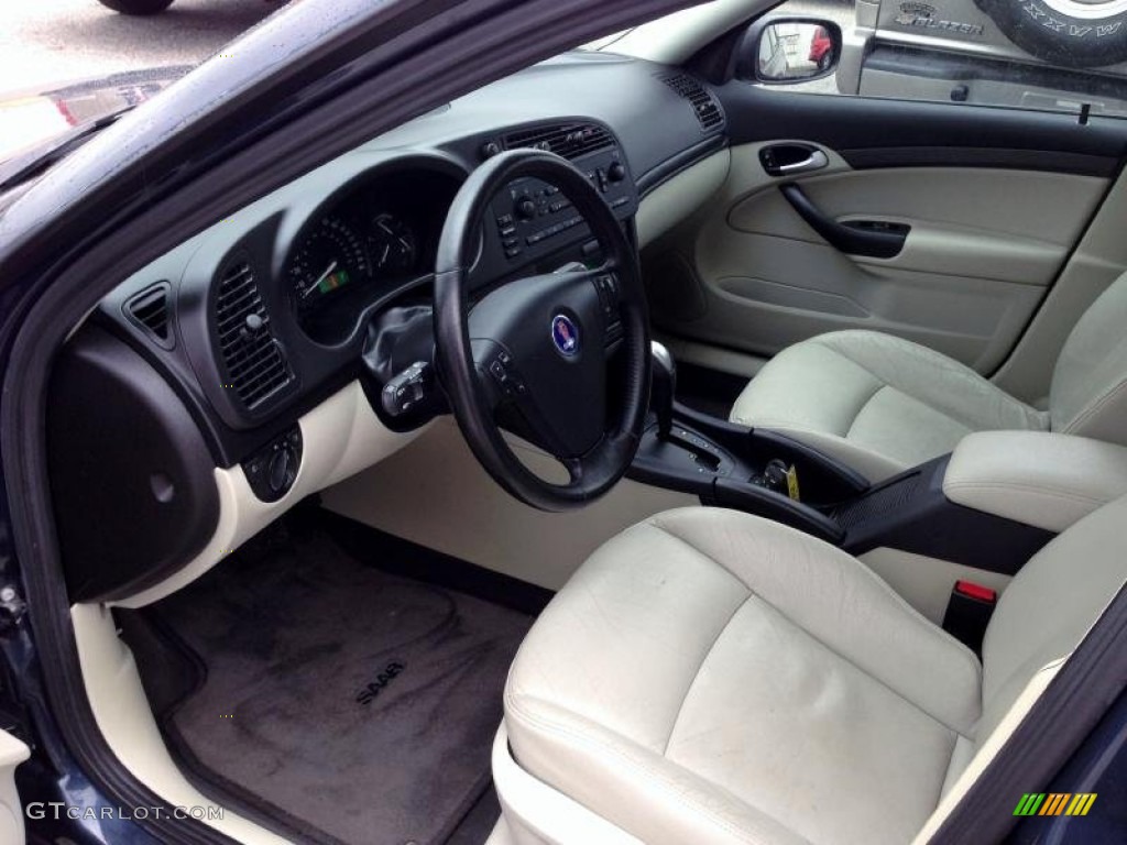 Parchment Interior 2004 Saab 9-3 Linear Sedan Photo #77347581