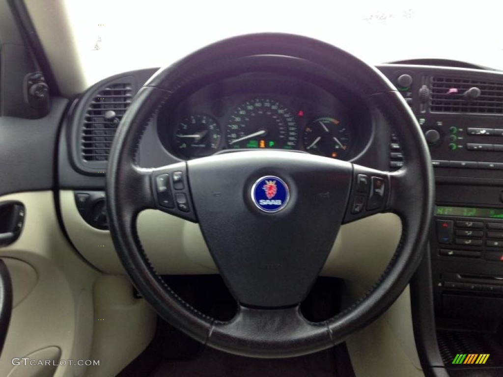2004 Saab 9-3 Linear Sedan Steering Wheel Photos
