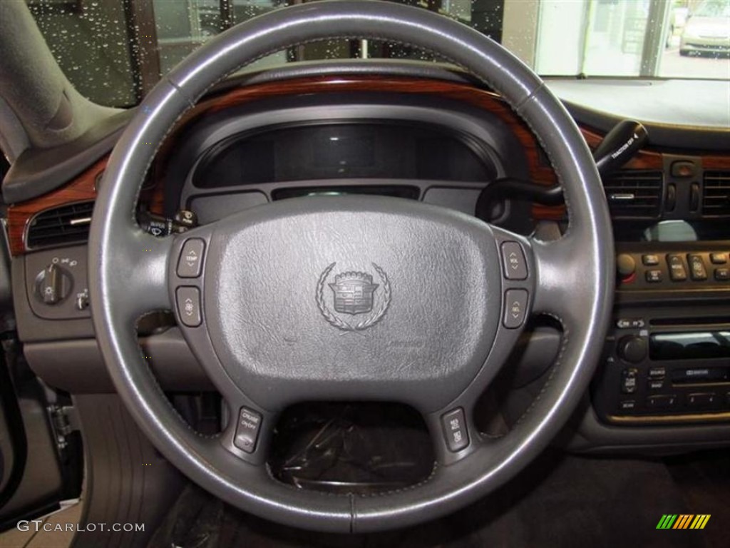 2001 Cadillac DeVille Sedan Dark Gray Steering Wheel Photo #77349520