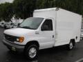 Oxford White 2005 Ford E Series Cutaway E350 Commercial Moving Truck Exterior