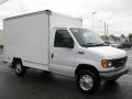 Oxford White 2005 Ford E Series Cutaway E350 Commercial Moving Truck Exterior