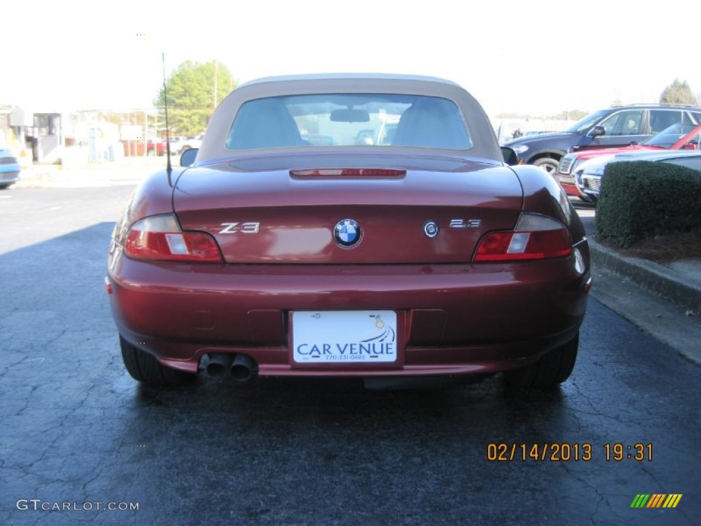 2000 Z3 2.3 Roadster - Siena Red Metallic / Beige photo #5