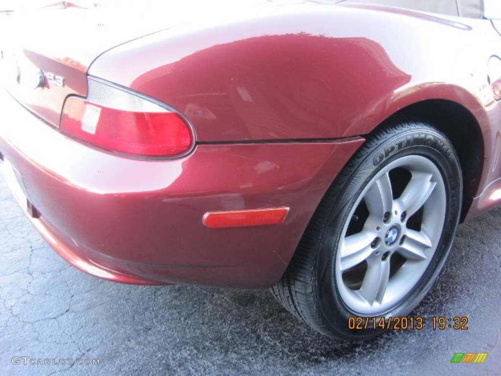 2000 Z3 2.3 Roadster - Siena Red Metallic / Beige photo #12