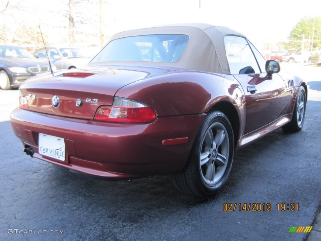 2000 Z3 2.3 Roadster - Siena Red Metallic / Beige photo #17