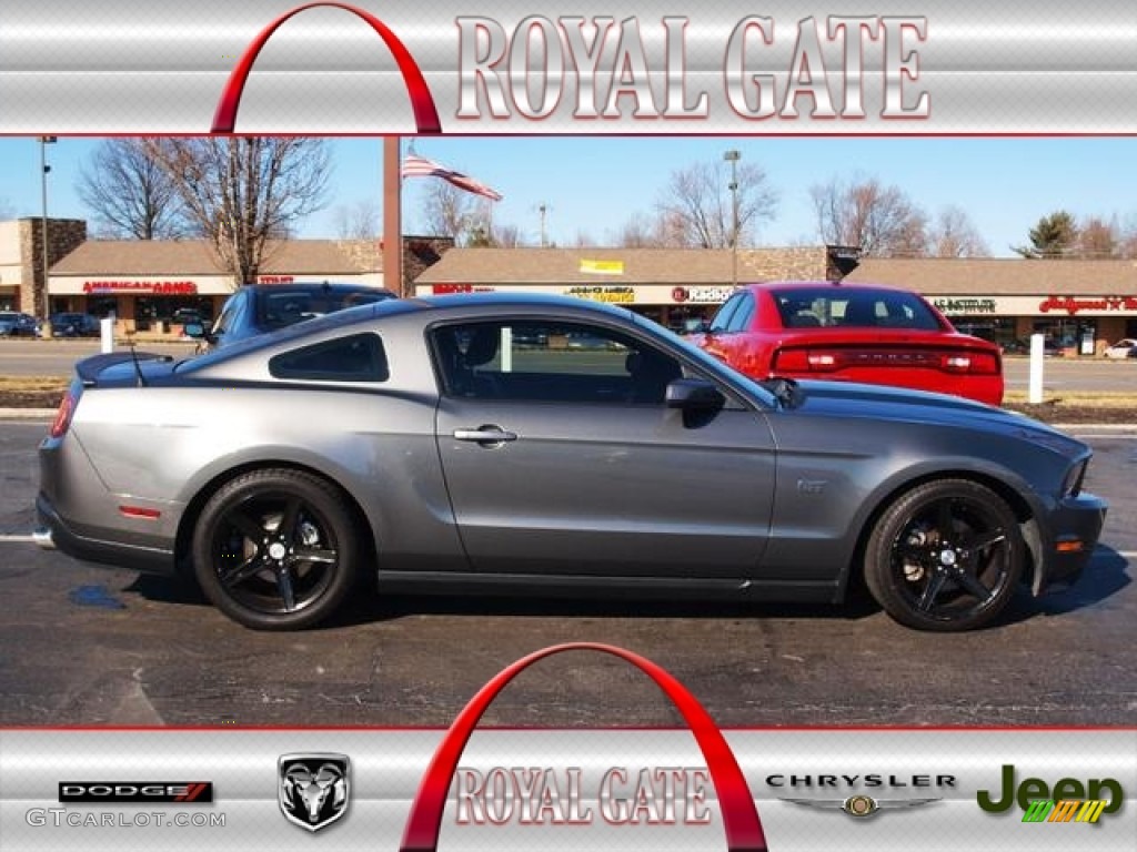 2010 Mustang GT Premium Coupe - Sterling Grey Metallic / Charcoal Black photo #1