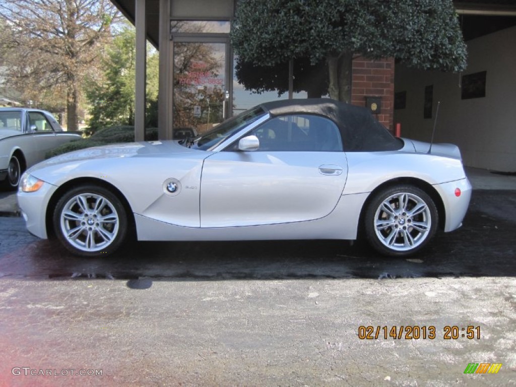 Titanium Silver Metallic 2003 BMW Z4 3.0i Roadster Exterior Photo #77351709