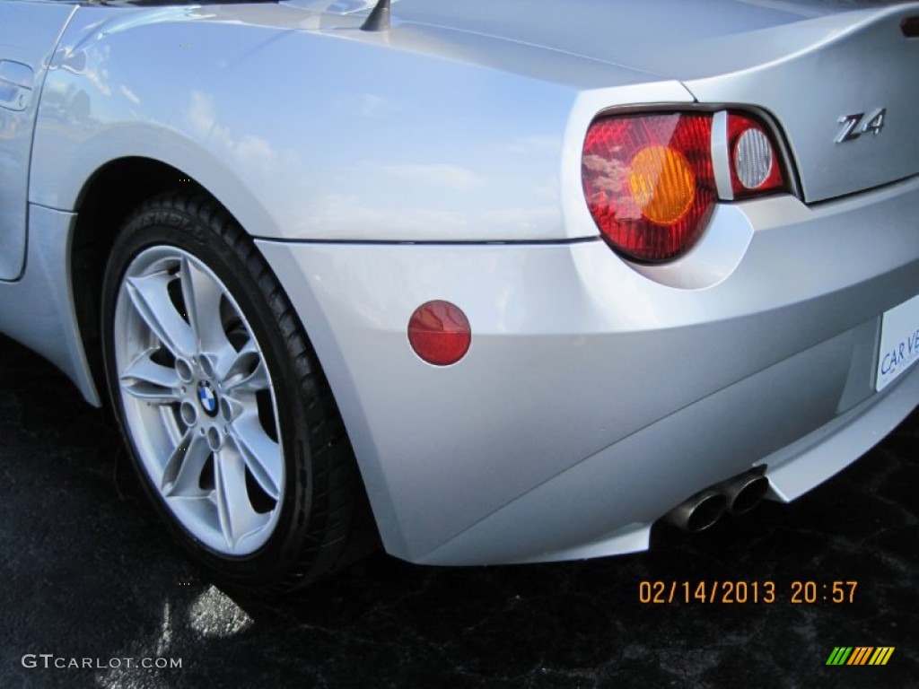 2003 Z4 3.0i Roadster - Titanium Silver Metallic / Black photo #16