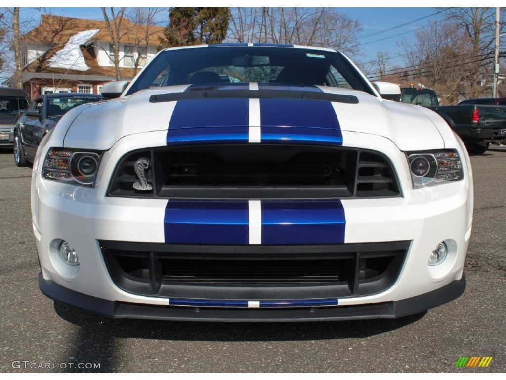 Performance White 2013 Ford Mustang Shelby GT500 SVT Performance Package Coupe Exterior Photo #77352108
