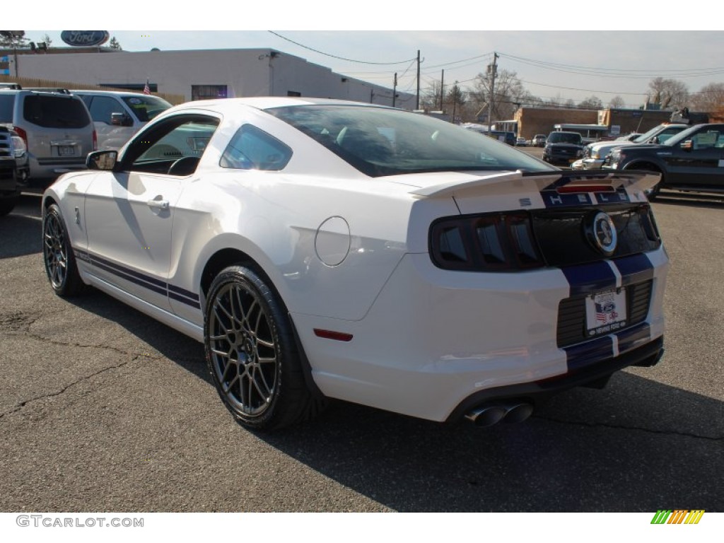 2013 Mustang Shelby GT500 SVT Performance Package Coupe - Performance White / Shelby Charcoal Black/Blue Accent Recaro Sport Seats photo #4