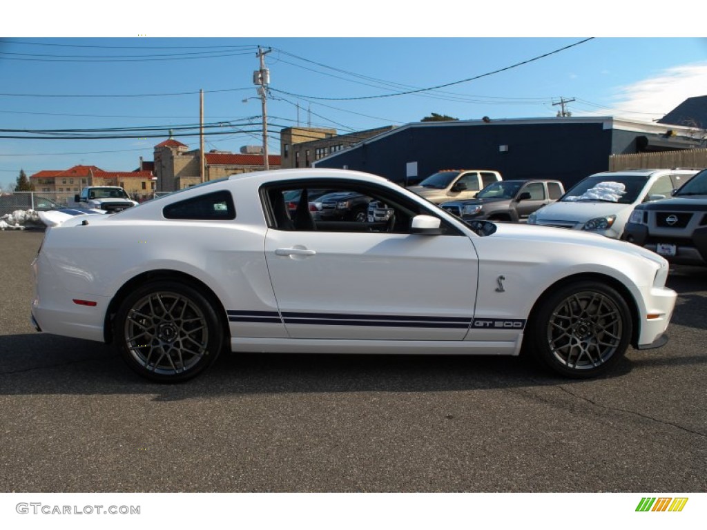 2013 Mustang Shelby GT500 SVT Performance Package Coupe - Performance White / Shelby Charcoal Black/Blue Accent Recaro Sport Seats photo #7