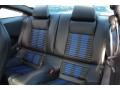 2013 Ford Mustang Shelby Charcoal Black/Blue Accent Recaro Sport Seats Interior Rear Seat Photo